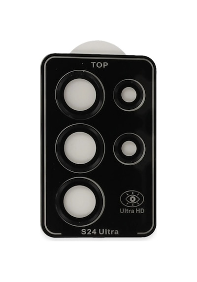 Joko - 386 - Samsung Galaxy Uyumlu S23 Ultra Pvd Metal Kamera Lens - Glblseme - - Siyah