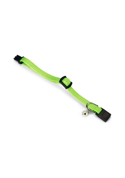 Hnrlıshp Beeztees Yavru Kedi Boyun Tasması, Zilli, Parlak Yeşil, 15-22cm