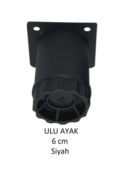 Ulu Ayak 06cm Vidalar Dahil Siyah Siyah