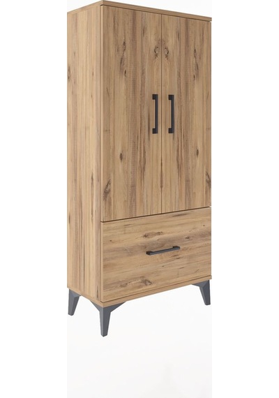 Arges Dolap 2 Raflı Tek Çekmeceli 2 Kapaklı 60x30x134 Çam-çam Çam Arges Dolap 2 Raflı Tek Çekmeceli 2 Kapaklı 60x30x134 Çam-çam Çam