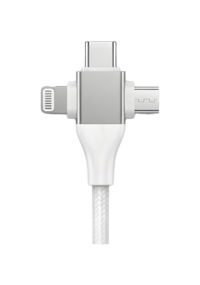 Usb Type-c 5'i 1 Arada Çoklu Hızlı Şarj Kablosu, Lightning İle Uyumlu, Micro Usb Destekli, Taşı Standart