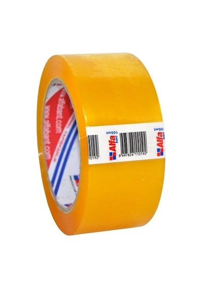 Alfa Bant Şeffaf Koli Bandı / 45 Mm X 100 Metre / 6'lı 8 Paket - 30 Adet Diğer