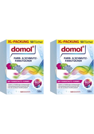 Domol Renk Ayırıcı Mendil Çamaşır Makinesi Için 50'Li X 2 Adet