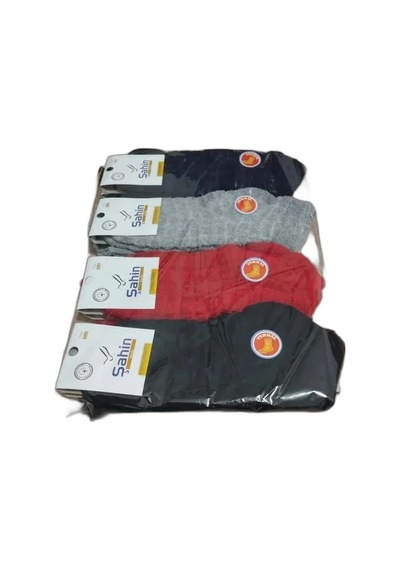 Efemicgiyimstore 12'li Bayan Ters Havlu Kışlık Patik Çorap Çok Renkli