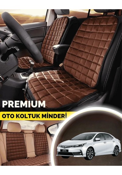 Corolla Koltuk Minder Ortopedik Cepli Araç Ve Kılıf Seti Tam Uyumlu,taba Renk,konforlu Tasarım