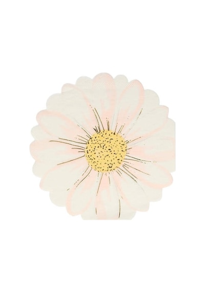 Meri Meri - Wild Daisy Napkins - Yabani Papatya Peçeteler - 16'lı