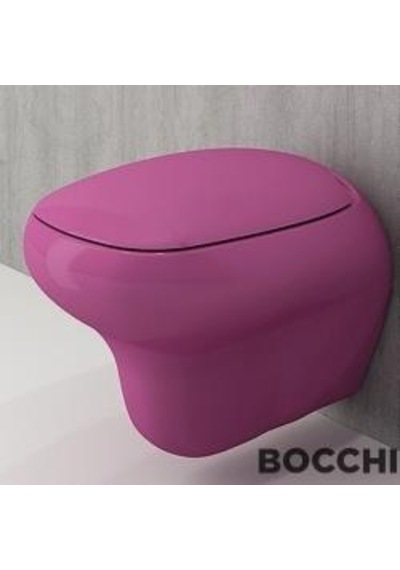 Bocchi Fenice Asma Klozet Kapağı Menekşe Moru A0327-023 Beyaz
