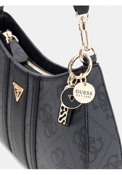 Guess Noelle Iı Üstten Fermuarlı Kadın Antrasit Omuz Çantası Hwss9672180-clo