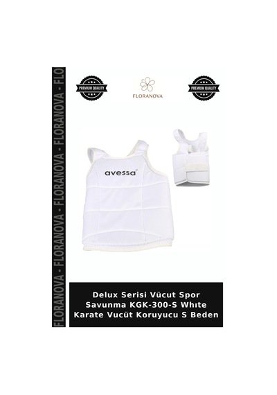 Delux Serisi Vücut Spor Savunma Kgk-300-s Whıte Karate Vucüt Koruyucu S Beden Beyaz