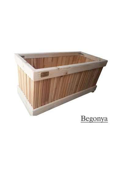 Ahşap Saksı Begonya 100x30x45
