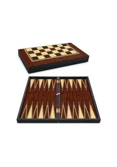 Star Tavla Platin Ceviz Büyük Boy 12 Mm Mdf Kasa, Parlak Selefon Kaplama, Çizilmeye Karşı Diren