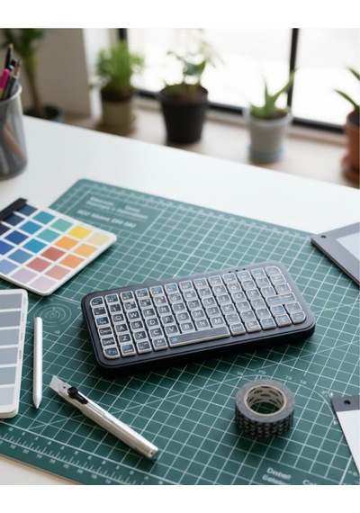Şarjlı Kablosuz Mini Rgb Klavye Uzun Pil Ömürlü -