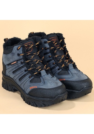 23 Outdoor Çocuk Bot Ayakkabı İçi Kürklü 26-35 Lacivert