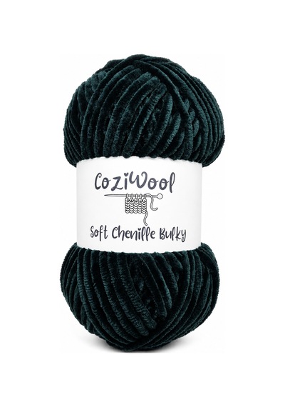 Kadife İp Soft Chenille Bulky 5'li Paket 5x100 Gr 120 Mt El Örgü İpi Nefti - 875823131