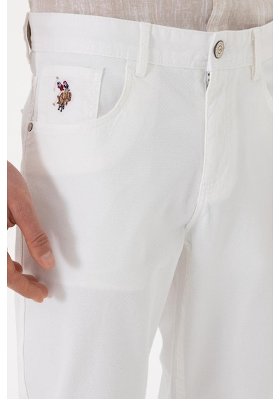 U.s. Polo Assn. Erkek Kanvas Pantolon 2098513 Beyaz