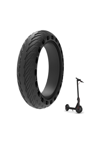 NITRO 8.1/2x2 E-Scooter Dolgulu Dış Lastik Scooter Lastiği LSD-01 Mat Siyah - Yeşil