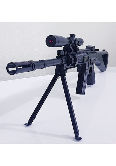 Oyuncak Boncuk Atan Gerçek Görünümlü Lazerli M-739 Keskin  Nişancı