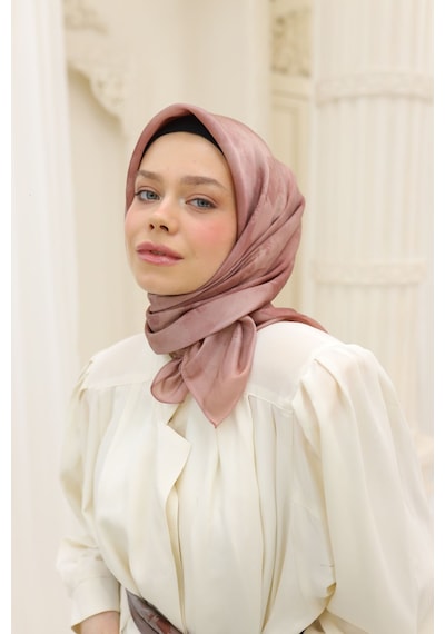 Silk Home Shiny Eşarp 75002-67 Pudra, Vizon, Gül Kurusu