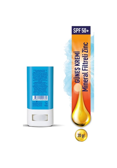Eda Taşpınar Mineral Filtreli Blue Zinc Stick Güneş Kremi SPF50+ 20 G