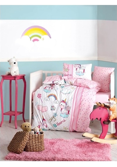 Cotton Box 2000 Nevresim Takımı Unicorn Pembe