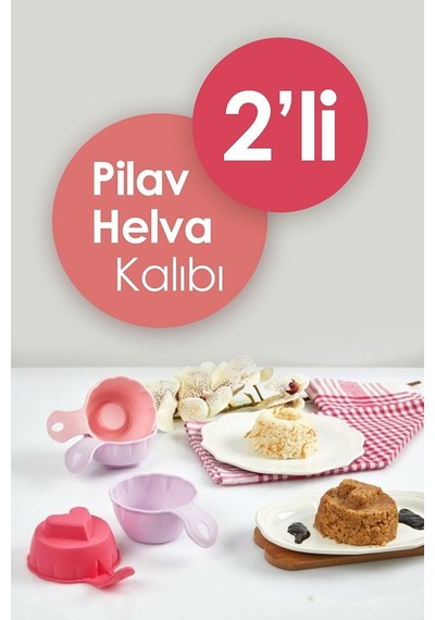 Pratik 2'li Pilav Ve Helva Şekillendirici Kalıp Seti 2 Adet Plastik Çok Renkli Diğer