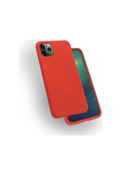 Apple Uyumlu iPhone Se 2020 Kılıf Zore Silk Silikon Kırmızı
