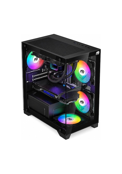 Orion Elite 4x Tuştan Değişen Rgb Fanlı M-atx Boş Bilgisayar Kasası Siyah