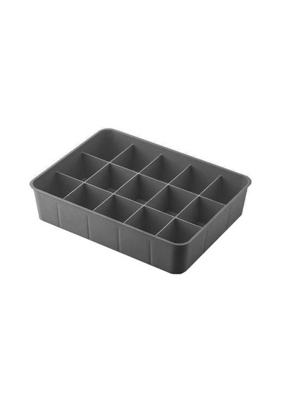 15 Bölmeli Çekmece İçi Düzenleyici Kravat Çorap Takı Organizeri Plastik 32 X 23 Siyah Tr Diğer