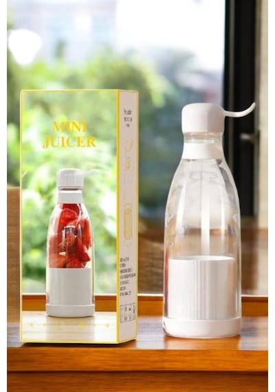 Bardak Blender Smoothie Meyve Sıkacağı Şarjlı Cam Taşınabilir Çok Renkli