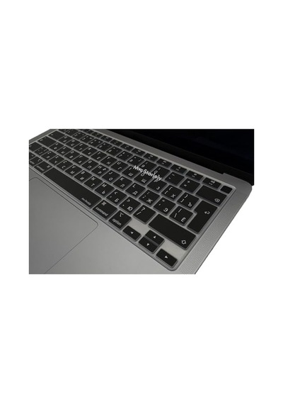 Klavye Koruyucu Ince Silikon Rusça Sticker Baskılı Uk-ters L Enter Tipi Air M1 13ınç A2337 A2179 Id Uyumlu Kaymaz Y