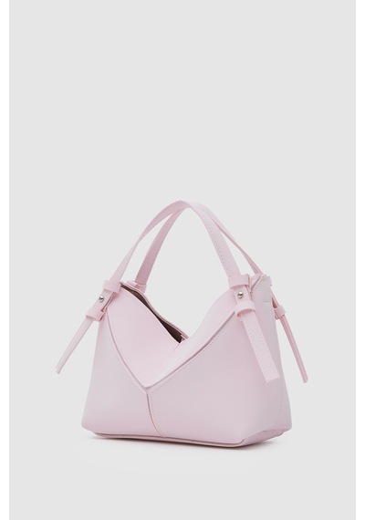 Shule Bags Rada Asimetrik Charmlı El Ve Çapraz Sakura Pembe Açık Pembe