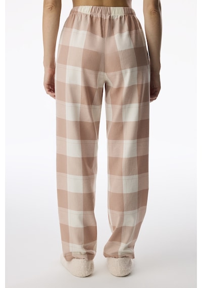 Penti Bej Quinn Checked Flanel Ekoseli Pijama Altı