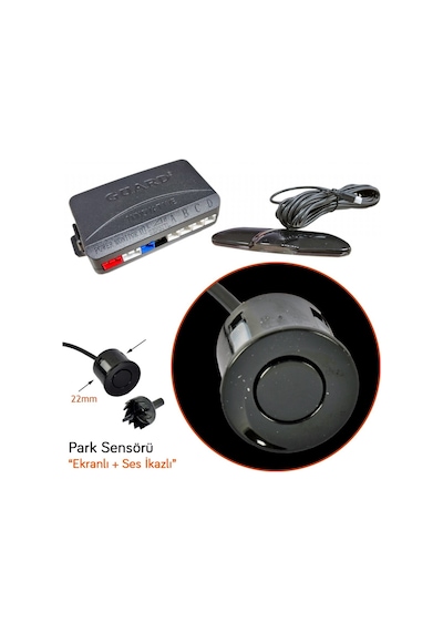 Guard Park Sensörü Led Ekranlı Mercedes Model Ses İkazlı Siyah Ps.mc.345