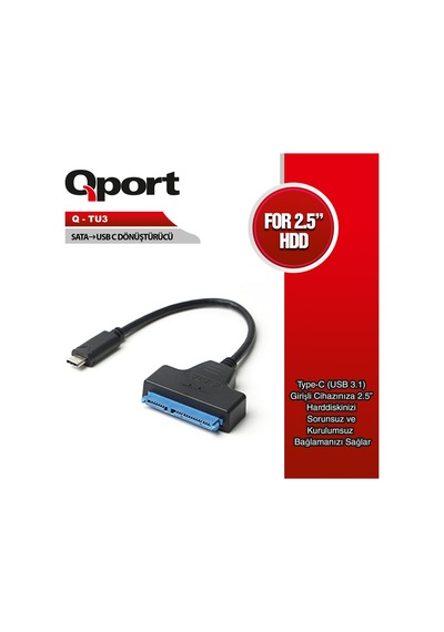Qport Q-tu3 Usb3.1 Type-c To Sata Cevırıcı