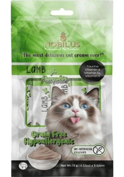 Nobılus Kuzu Ve Balkabaklı Kedi Krema Ödülü 5x15g