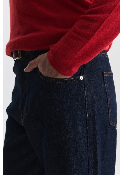 Antioch Relax Fit Erkek Jean Koyu Mavi