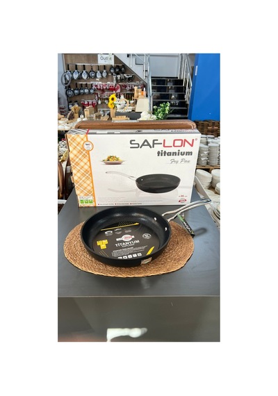 Safinox 26 Cm Titanyum Metal Tek Kulplu Tava Siyah - 673283731 Siyah