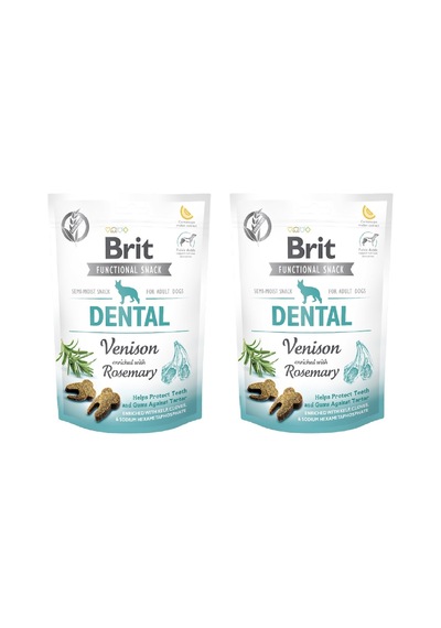 Brit Functional Snack Dental Geyik Etli ve Biberiyeli Köpek Ödül Maması 2 x 150 G