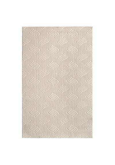 Raschel Carpet Kaymaz Taban Moopy Krem Bukleli Yumuşak Soft Dokuma Yolluk Halı Antialerjik Yolluk Lp1003a Krem Krem