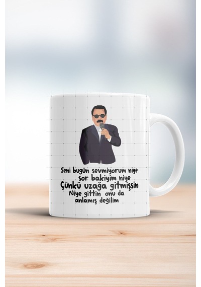Niye Gittin Onu Da Anlamış Değilim Kupa Bardak Beyaz