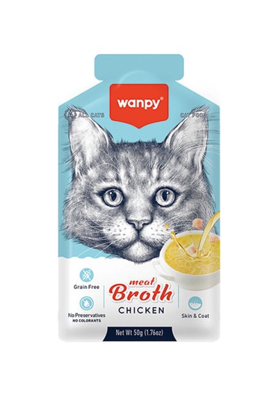 Tavuk Etli Tahılsız Kedi Çorbası 50 Gr