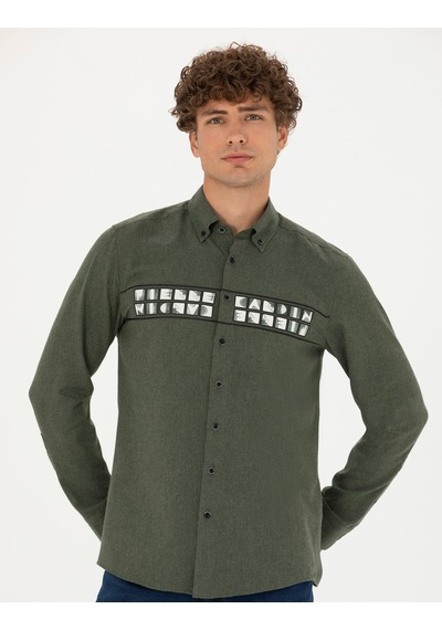 Pierre Cardin Erkek Haki Gömlek Desenli 50274061-vr027 Haki