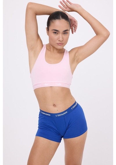 Racer Crop Top Racer Back Crop Top-3'li Avantaj Paketi-3399 Pembe