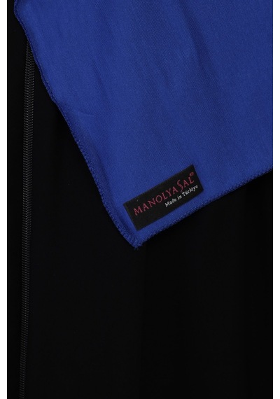Manolyaşal İslamic Hijab Tesettür Penye Şal - 70 X 180 / Saks Saks