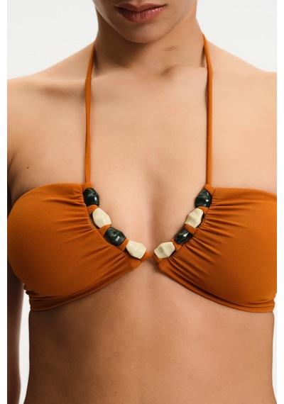 Penti Karamel Kya Bandeau Bikini Üstü