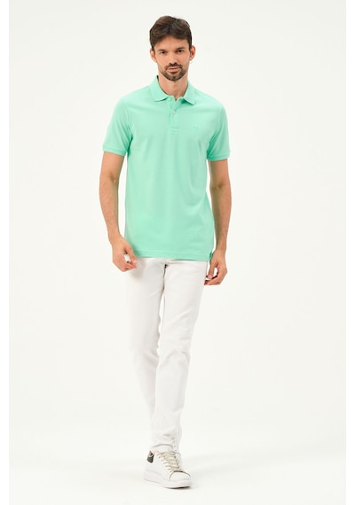 Classıc Pamuk Regular Comfort Erkek Polo Yaka Tişört Mint
