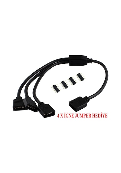 Rgb Şerit Led Çoklayıcı Splitter 4375P Tek Kumanda 3 Çıkış Ekleme