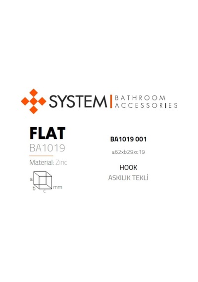 System Flat Tekli Askılık Nikel Saten Renk Ba1019 001 Nbm Çok Renkli