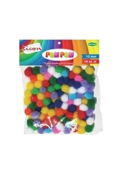 Pompom 10-20-30 Mm 3 Lü Set Karışık Renkler