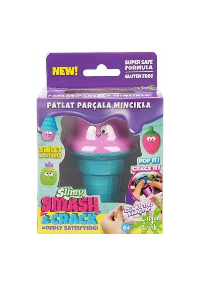 Slimy Patlat Pop-it 55 Gr - Mavi Külah Slime